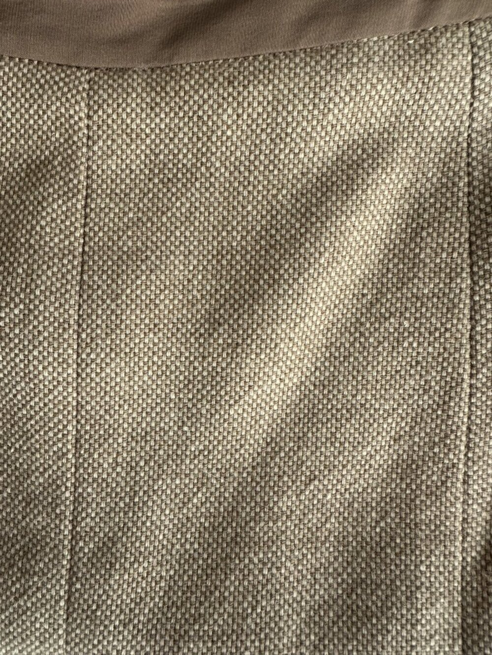 Vintage Banana Republic 90% Wool Tweed Flared A-Line Midi Skirt Camel Sz 8 - Picture 5 of 13